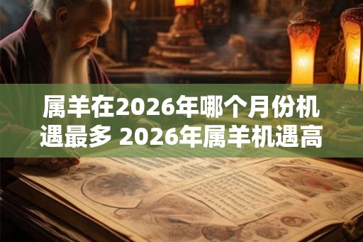 属羊在2026年哪个月份机遇最多 2026年属羊机遇高峰月 属羊在2026年哪个月份机遇最多 2026年属羊机遇高峰月