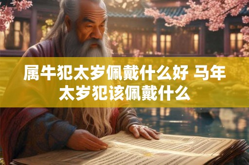 属牛犯太岁佩戴什么好 马年太岁犯该佩戴什么