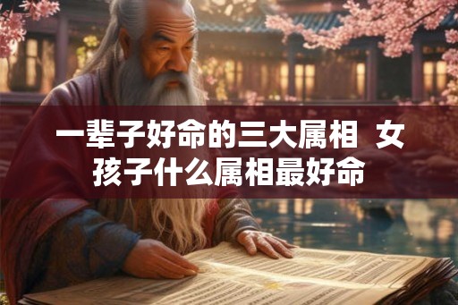 一辈子好命的三大属相  女孩子什么属相最好命