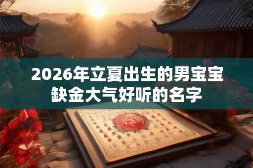 2026年立夏出生的男宝宝缺金大气好听的名字