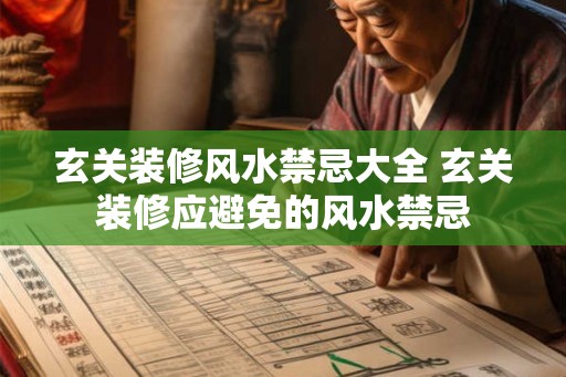 玄关装修风水禁忌大全 玄关装修应避免的风水禁忌 玄关装修风水禁忌大全 玄关装修应避免的风水禁忌