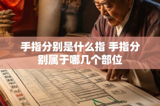 手指分别是什么指 手指分别属于哪几个部位