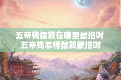 五帝钱摆放在哪里最招财 五帝钱怎样摆放最招财