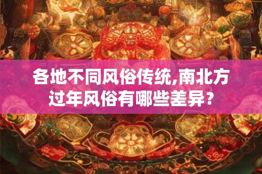 各地不同风俗传统,南北方过年风俗有哪些差异？