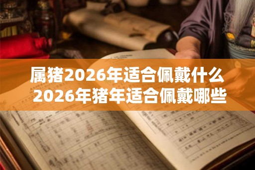 属猪2026年适合佩戴什么 2026年猪年适合佩戴哪些首饰 属猪2026年适合佩戴什么 2026年猪年适合佩戴哪些首饰