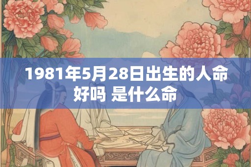 1981年5月28日出生的人命好吗 是什么命 1981年5月28日出生的人命好吗 是什么命