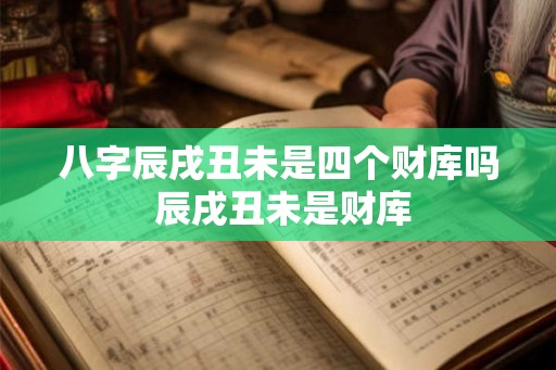 八字辰戌丑未是四个财库吗 辰戌丑未是财库