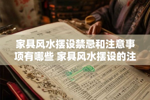家具风水摆设禁忌和注意事项有哪些 家具风水摆设的注意事项有哪些