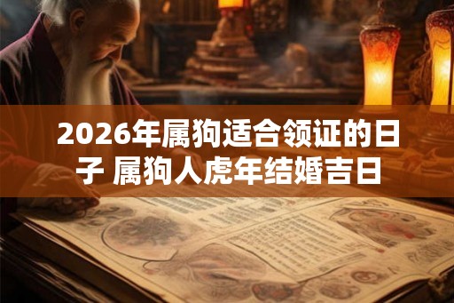 2026年属狗适合领证的日子 属狗人虎年结婚吉日