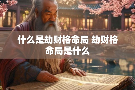 什么是劫财格命局 劫财格命局是什么