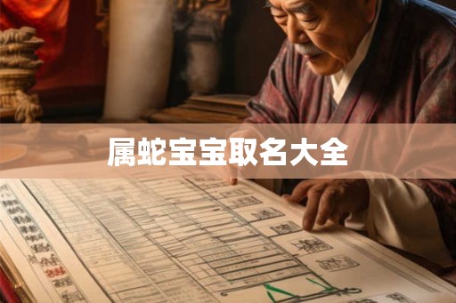属蛇宝宝取名大全