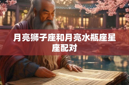 月亮狮子座和月亮水瓶座星座配对
