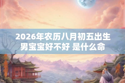 2026年农历八月初五出生男宝宝好不好 是什么命