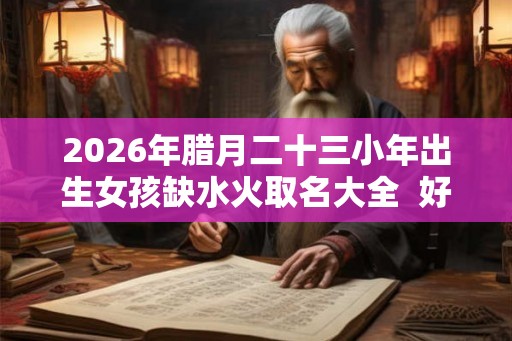2026年腊月二十三小年出生女孩缺水火取名大全  好听寓意好的名字
