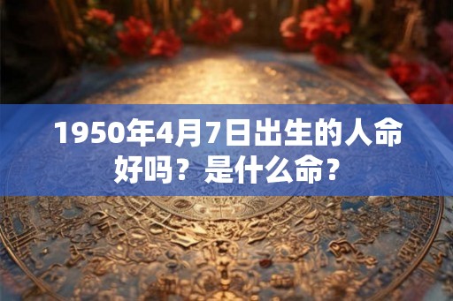 1950年4月7日出生的人命好吗?是什么命? 1950年4月7日出生的人命好吗?是什么命?