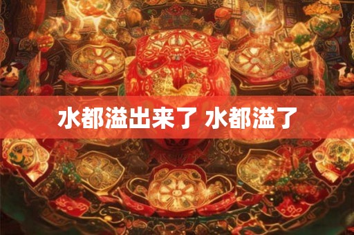 水都溢出来了 水都溢了