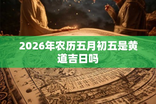 2026年农历五月初五是黄道吉日吗