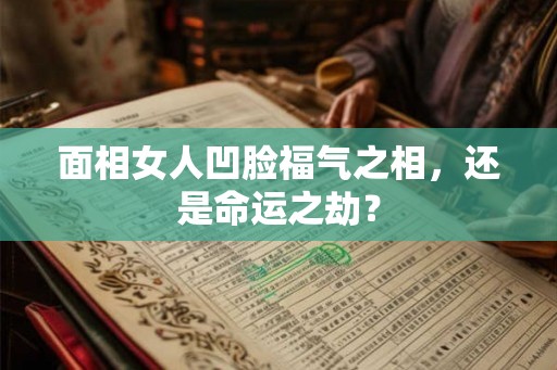 面相女人凹脸福气之相，还是命运之劫？