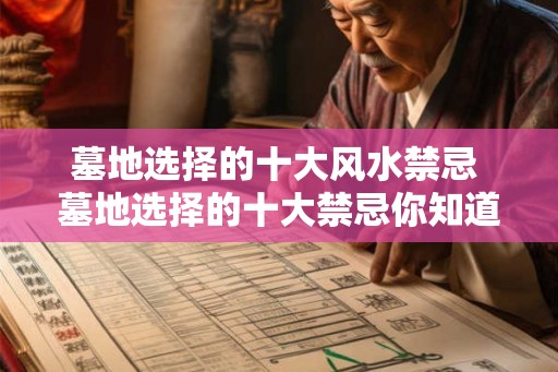 墓地选择的十大风水禁忌 墓地选择的十大禁忌你知道吗