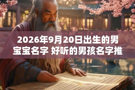 2026年9月20日出生的男宝宝名字 好听的男孩名字推荐