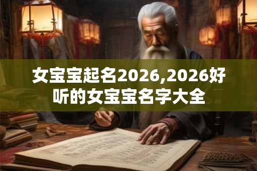 女宝宝起名2026,2026好听的女宝宝名字大全