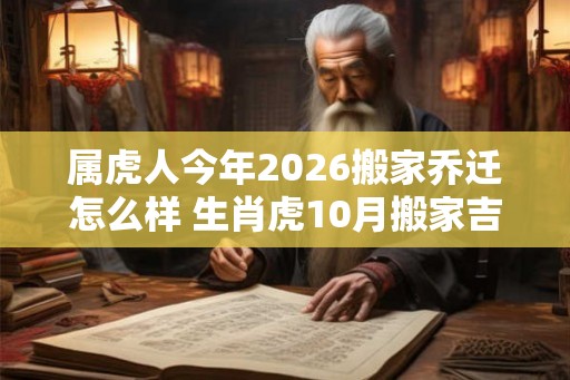 属虎人今年2026搬家乔迁怎么样 生肖虎10月搬家吉日