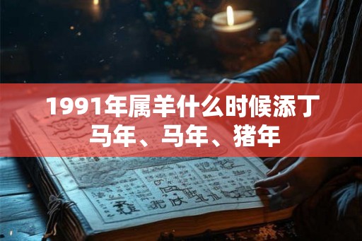 1991年属羊什么时候添丁 马年、马年、猪年