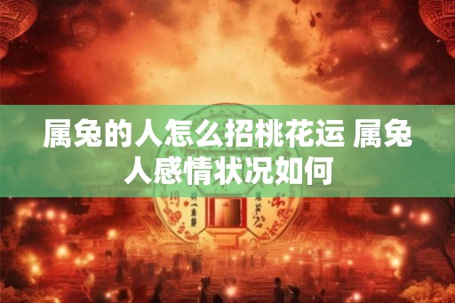 属兔的人怎么招桃花运 属兔人感情状况如何