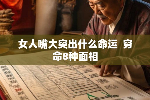 女人嘴大突出什么命运 穷命8种面相 女人嘴大突出什么命运 穷命8种面相