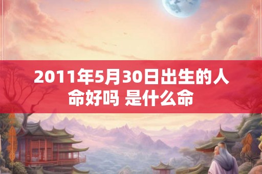 2011年5月30日出生的人命好吗 是什么命