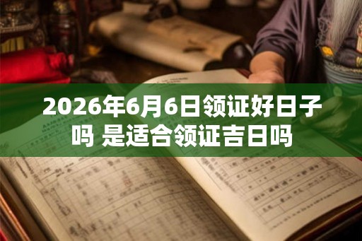 2026年6月6日领证好日子吗 是适合领证吉日吗