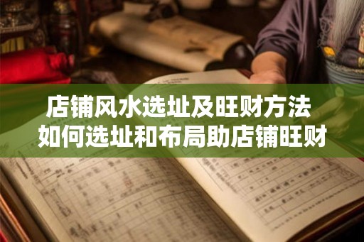 店铺风水选址及旺财方法 如何选址和布局助店铺旺财