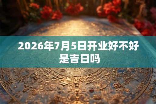 2026年7月5日开业好不好 是吉日吗