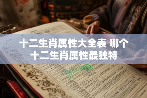 十二生肖属性大全表 哪个十二生肖属性最独特