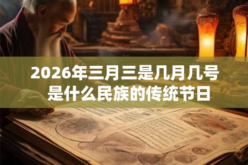 2026年三月三是几月几号  是什么民族的传统节日