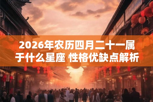 2026年农历四月二十一属于什么星座 性格优缺点解析