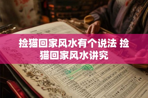 捡猫回家风水有个说法 捡猫回家风水讲究 捡猫回家风水有个说法 捡猫回家风水讲究