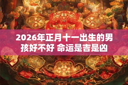 2026年正月十一出生的男孩好不好 命运是吉是凶
