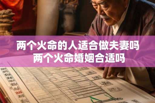 两个火命的人适合做夫妻吗 两个火命婚姻合适吗