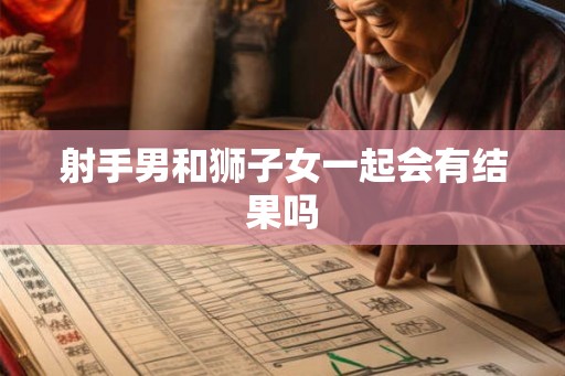 射手男和狮子女一起会有结果吗