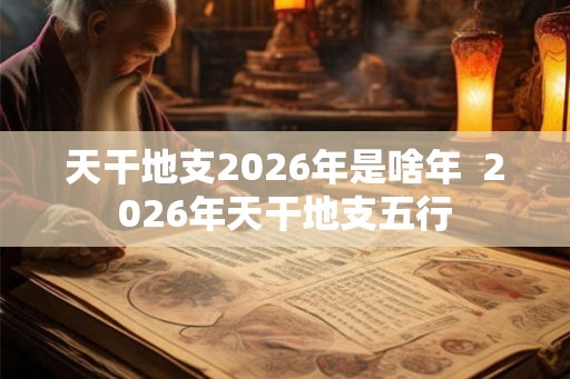 天干地支2026年是啥年  2026年天干地支五行