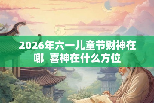 2026年六一儿童节财神在哪  喜神在什么方位