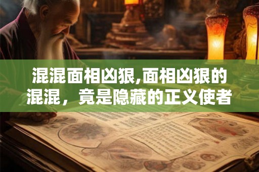 混混面相凶狠,面相凶狠的混混，竟是隐藏的正义使者！