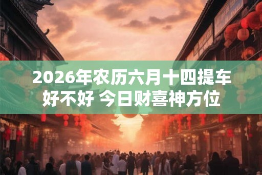 2026年农历六月十四提车好不好 今日财喜神方位 2026年农历六月十四提车好不好 今日财喜神方位