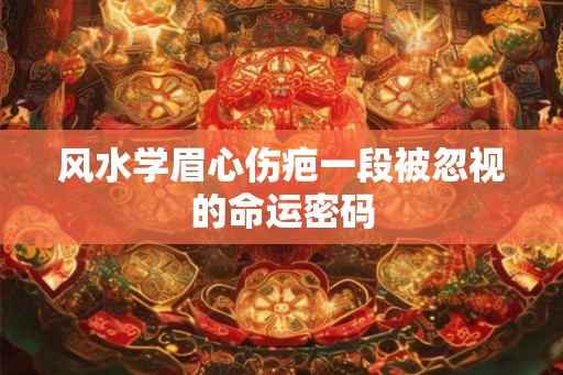 风水学眉心伤疤一段被忽视的命运密码
