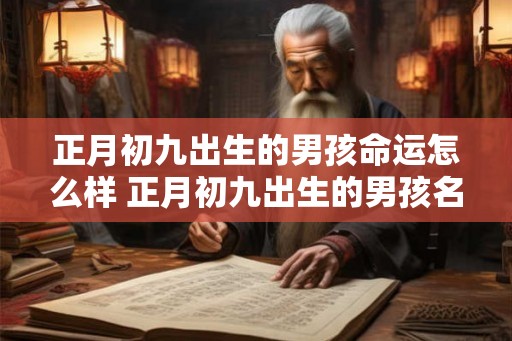 正月初九出生的男孩命运怎么样 正月初九出生的男孩名字