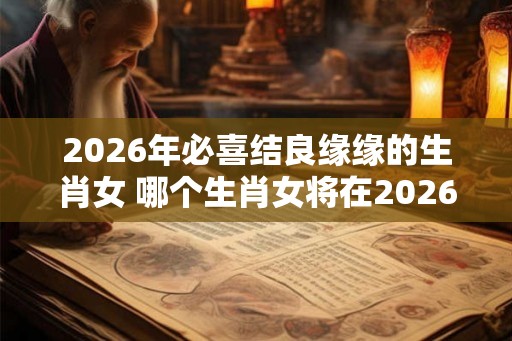 2026年必喜结良缘缘的生肖女 哪个生肖女将在2026年结婚