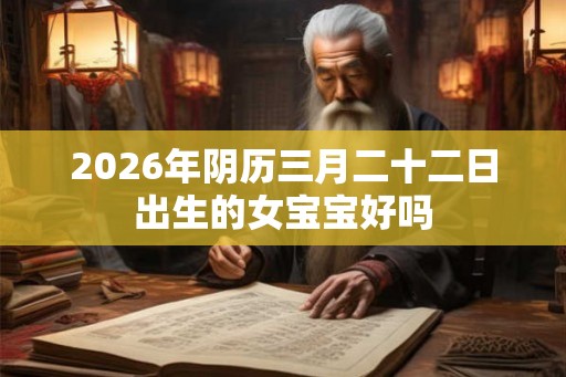 2026年阴历三月二十二日出生的女宝宝好吗