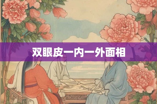 双眼皮一内一外面相