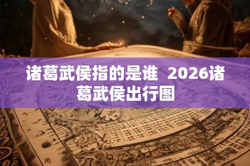 诸葛武侯指的是谁  2026诸葛武侯出行图
